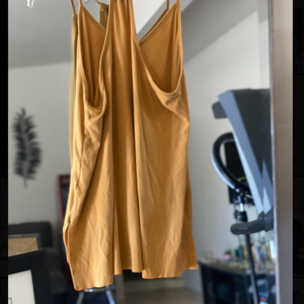 Yellow soft Flowey tank top